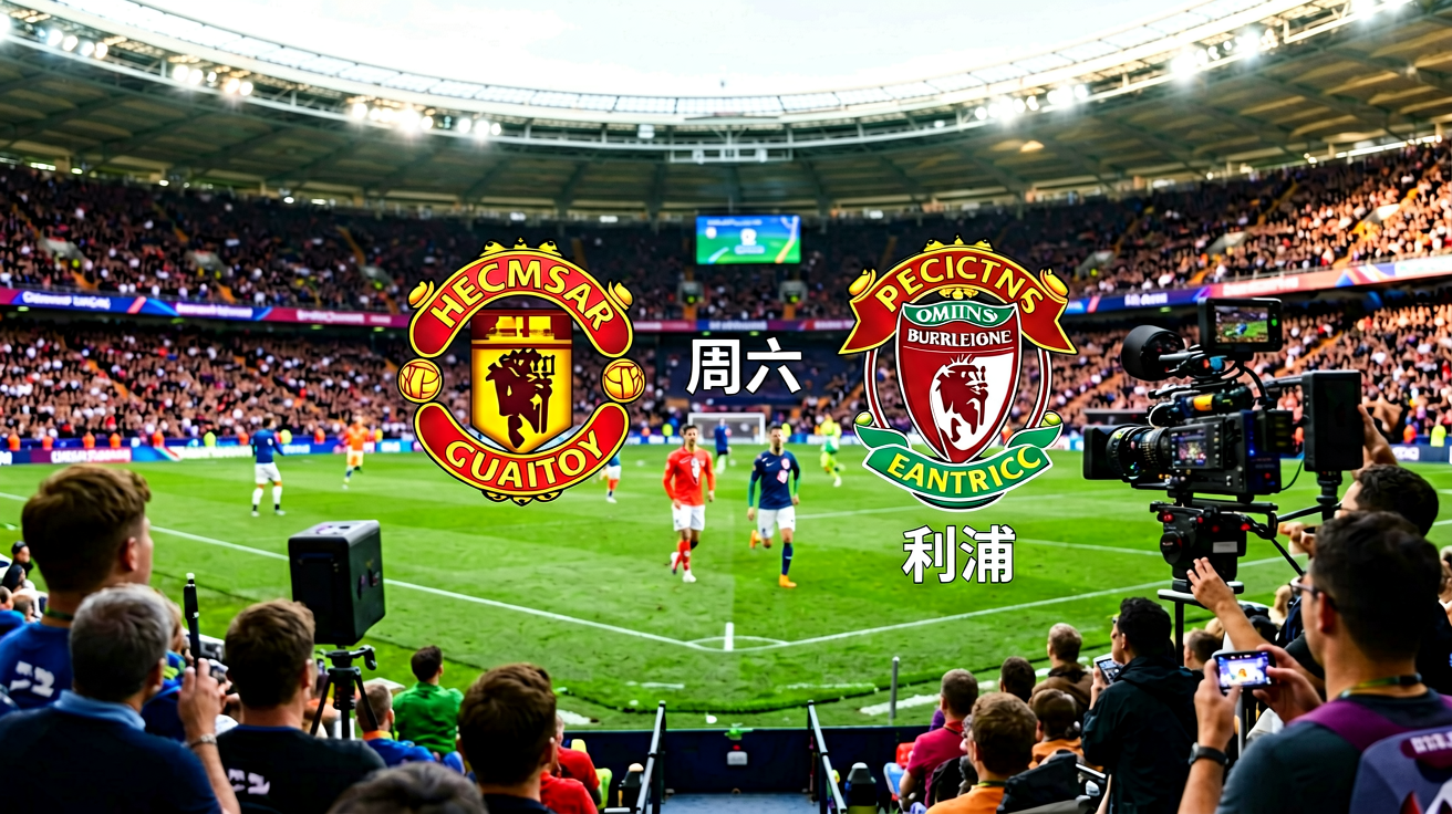 足球赛事直播封面，英超联赛对阵画面